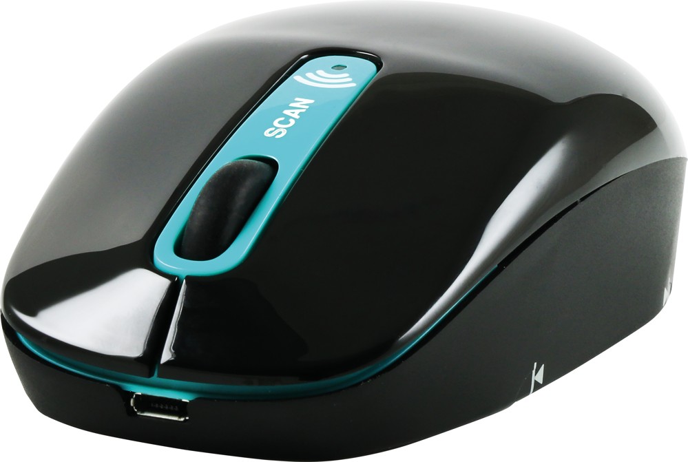 Dank des Designs als klassische Maus lässt sich der mobile Scanner mit einzelnen Klicks bedienen.