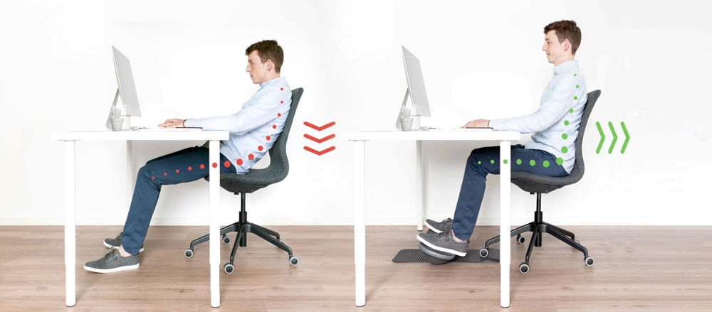 Das Sitboard fördert gesundes Sitzen. Abbildung: Sitboard