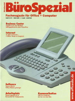 Büro Spezial 4/2001