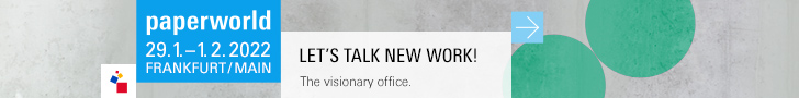 paperworld 29.1.-1.2.2022 FRANKFURT/MAIN, LET'S TALK NEW WORK! The visionary office.