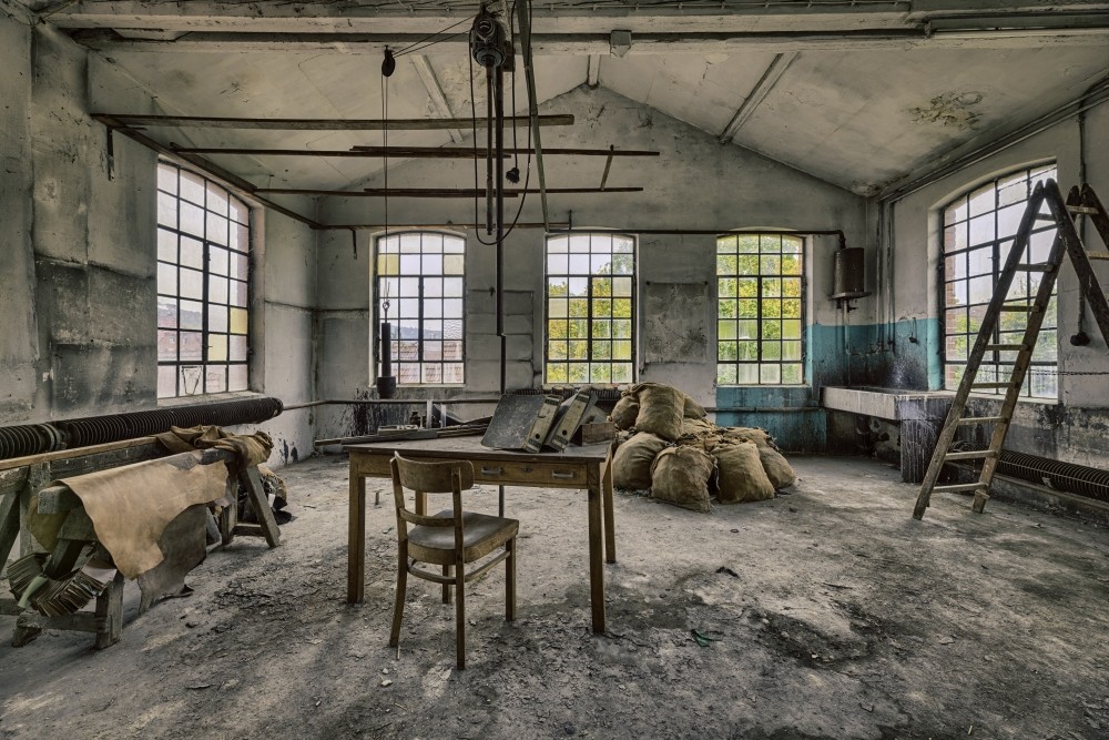 Ein Raum am Firmensitz von Chairholder in der alten Lederfabrik in Schorndorf. Abbildung: Daniel Ricardo González