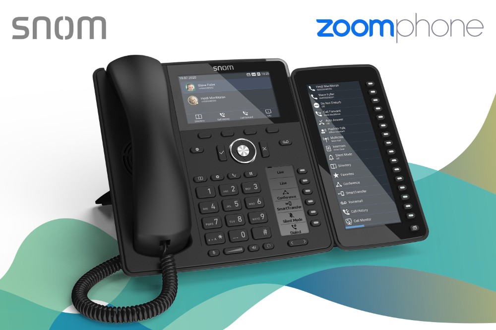 Die IP-Telefon-Serie Snom D7xx ist als Zoom-Phone zertifiziert. Abbildung: Snom