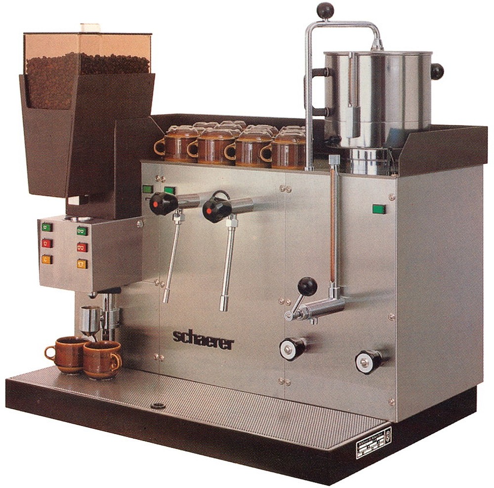 In den 1970er-Jahren entwickelte Schaerer die erste komplett vollautomatische Kaffeemaschine. Abbildung: Schaerer