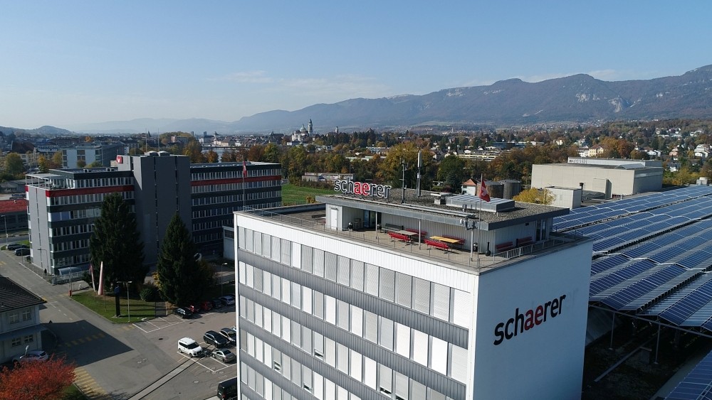 Am Hauptsitz im schweizerischen Zuchwil produziert die Schaerer AG Kaffeemaschinen für den Weltmarkt. Abbildung: Schaerer