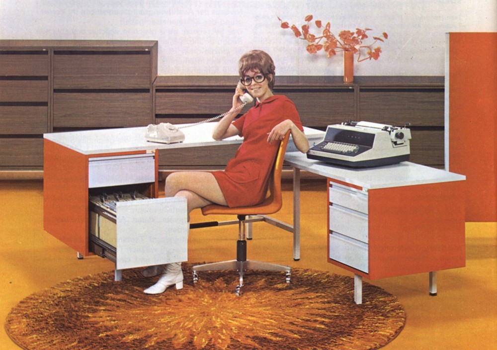 Das Möbelprogramm Vario Contact von 1972. Abbildung: Vario