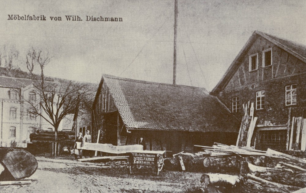 Im Jahre 1872 macht sich Wilhelm Dichmann als Bürstenmacher selbstständig und erwirbt eine Sägemühle in Kelkheim am Taunus. Abbildung: Vario 