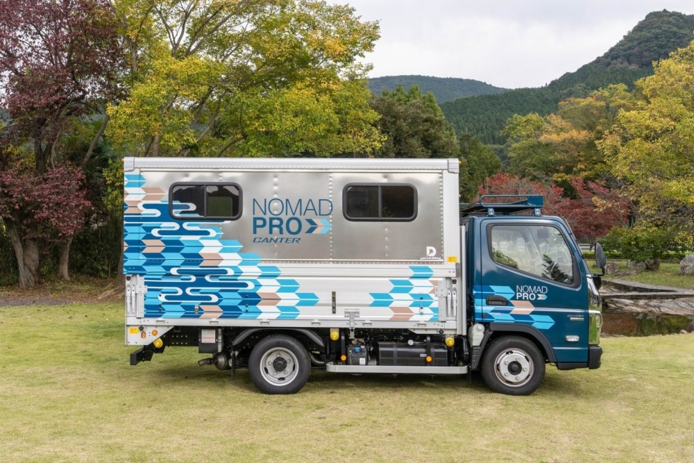 Wann der NomadPro Canter in Serie produziert wird, ist derzeit noch unbekannt. Abbildung: Mitsubishi Fuso Truck and Bus Corporation (MFTBC)