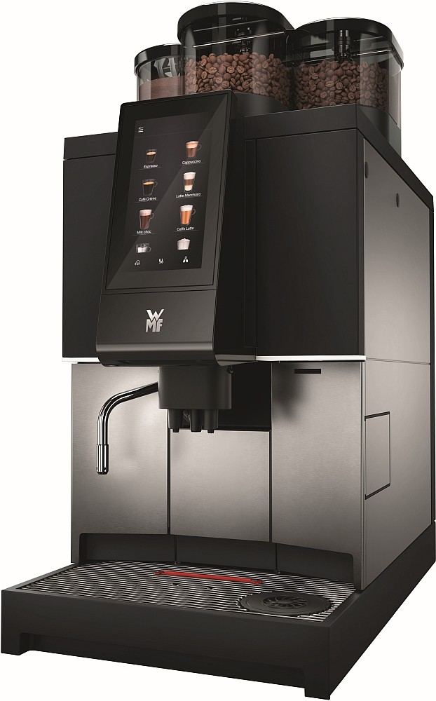 Leistungsstark, kompakt und vielseitig – die WMF 1300 S sorgt für Kaffeegenuss im mittleren Bedarfssegment. 