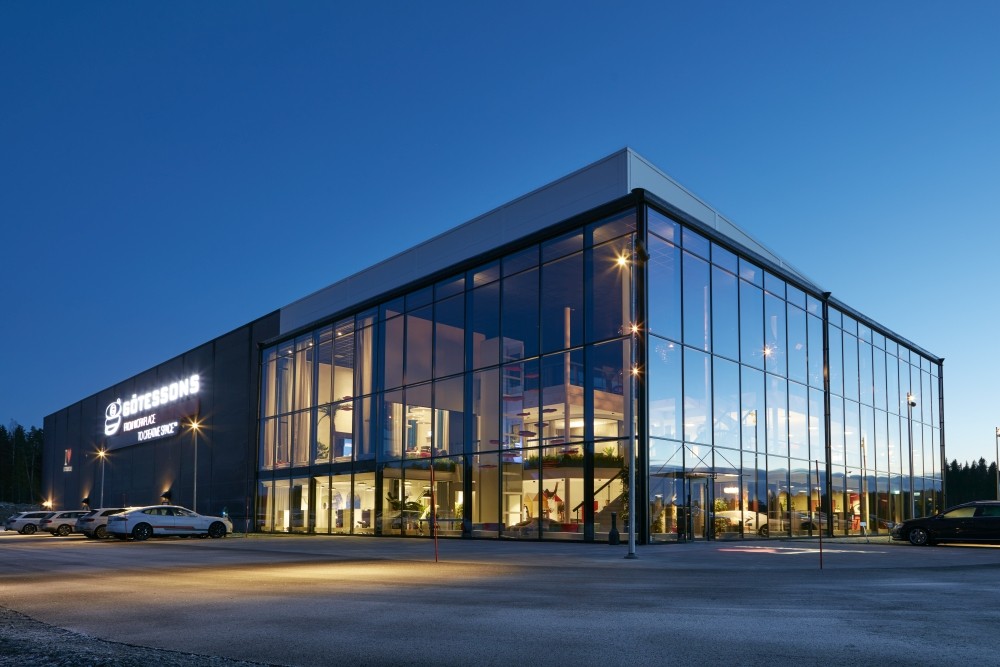 Die Zentrale der Götessons Design Group in Ulricehamn in Schweden. Abbildung: Götessons