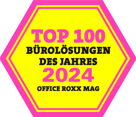 Logo OFFICE ROXX die Top 100 Bürolösungen des Jahres 2024, OFFICE ROXX Mag #01.24