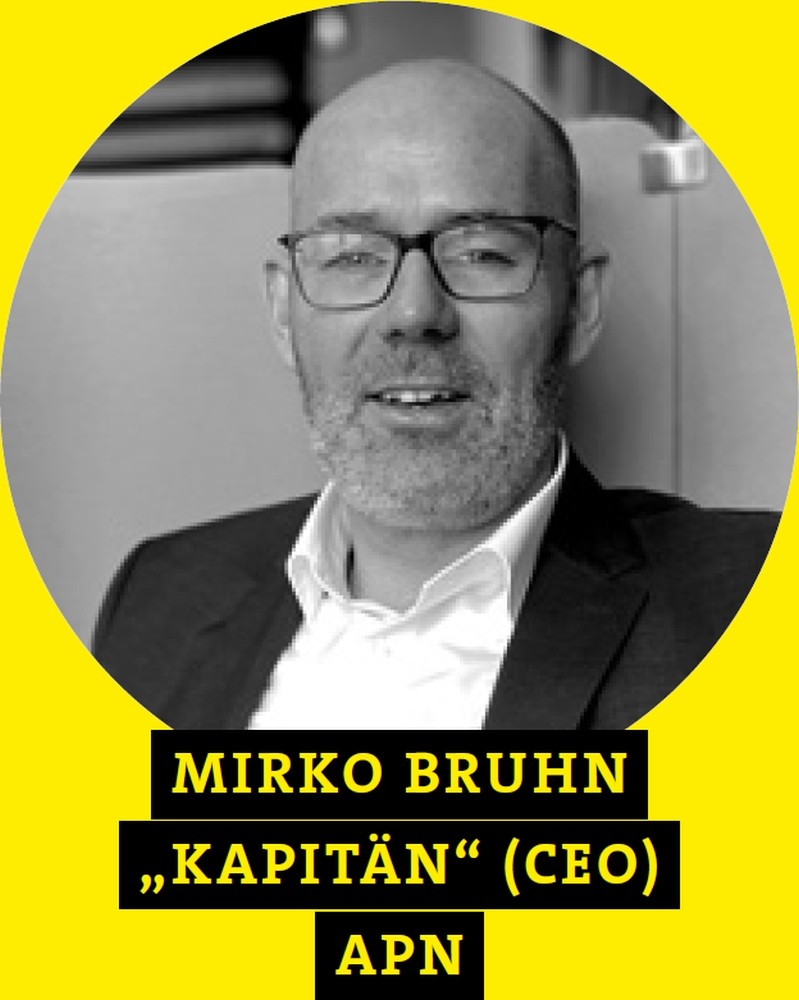 Mirko Bruhn, „Kapitän“ (CEO), apn. Abbildung: apn concepts & projects