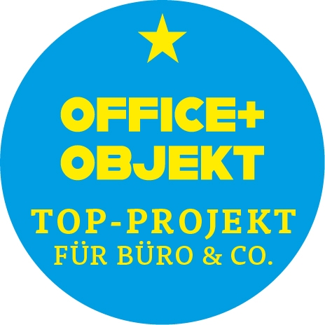 Label „OFFICE+OBJEKT. Top-Projekt für Büro & Co.