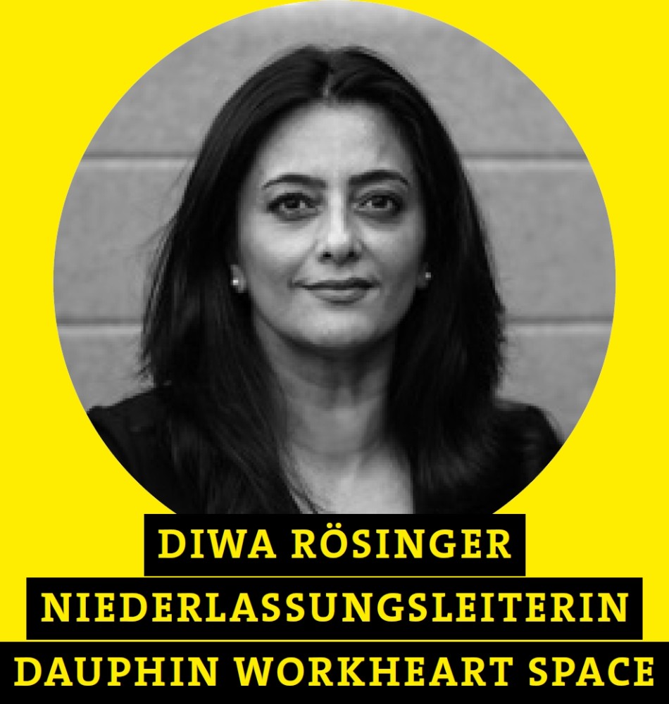 Diwa Rösinger, Niederlassungsleiterin, Dauphin Workheart Space. Abbildung Dauphin HumanDesign Group