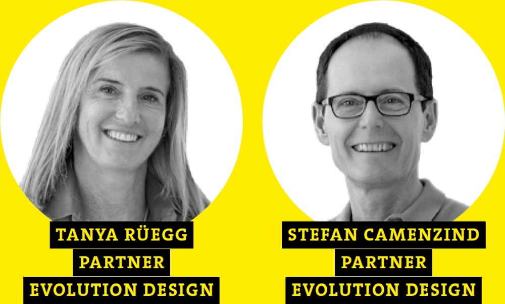 Tanya Rüegg und Stefan Camenzind, Partner Evolution Design. Abbildung: Peter Würmli