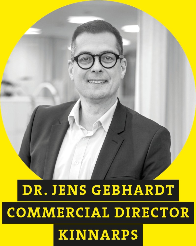 Dr. Jens Gebhardt, Commercial Director, Kinnarps. Abbildung Kinnarps