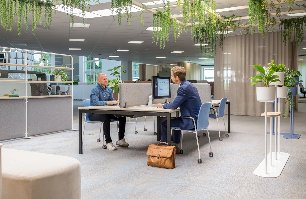 Next Office von Kinnarps bündelt die Bedürfnisse und Motivationen von Mitarbeitenden und Management. Abbildung: Kinnarps