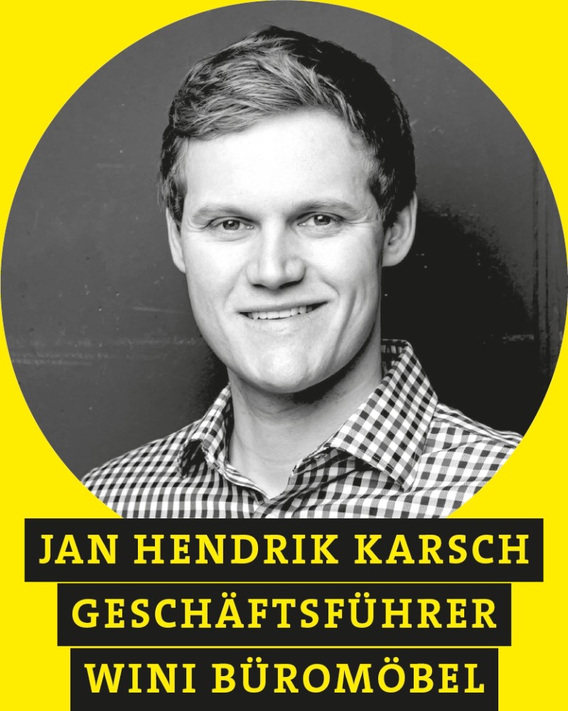 Jan Hendrik Karsch, Geschäftsführer, Wini Büromöbel. Abbildung: Wini