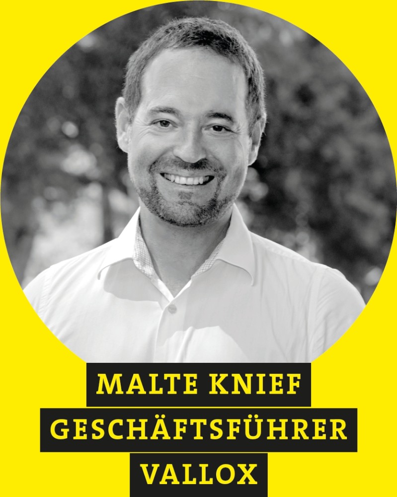 Malte Knief, Geschäftsführer, Vallox GmbH. Abbildung: Vallox GmbH