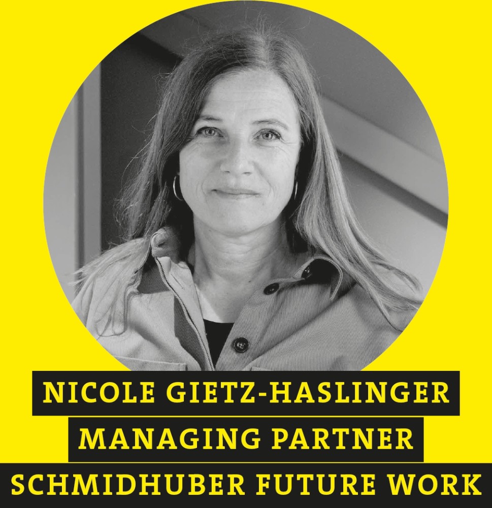 Nicole Gietz-Haslinger, Managing Partner, Schmidhuber Future Work. Abbildung: David Biedert Photography, Zürich