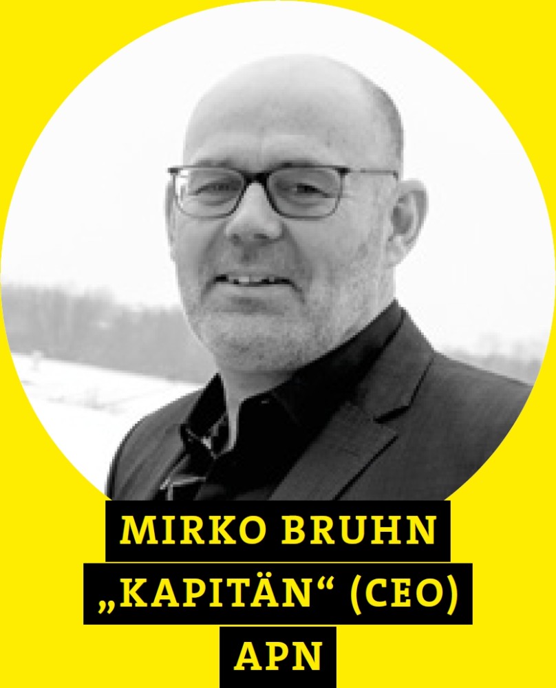 Mirko Bruhn, „Kapitän“ (CEO), apn. Abbildung: apn concepts & projects