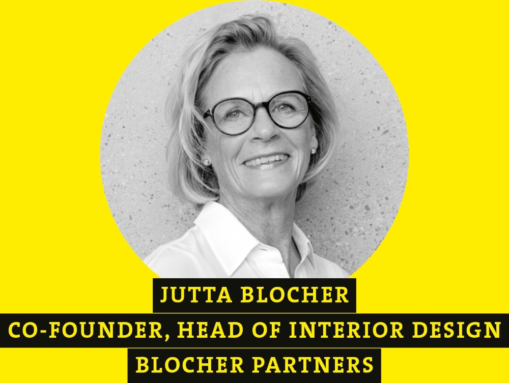 Jutta Blocher, Co-Founder, Head Of Interior Design, blocher partners. Abbildung: Bernd Kammerer