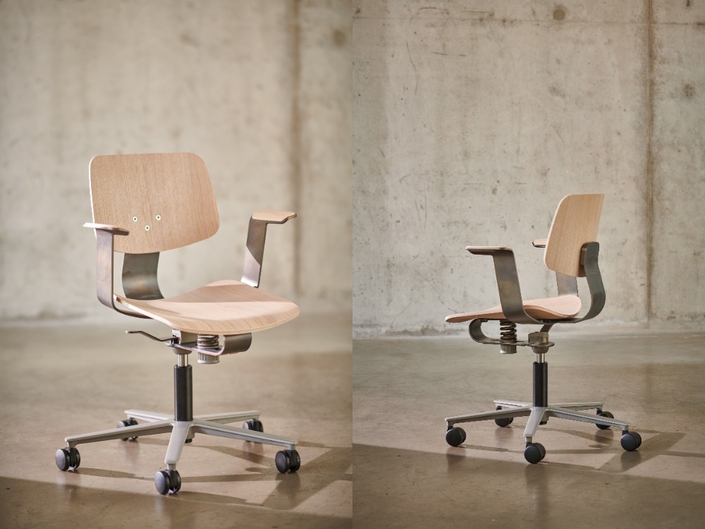 Mit seiner klaren Formsprache fügt sich der WiChair dezent in jede Umgebung ein. Abbildung: Wilkhahn