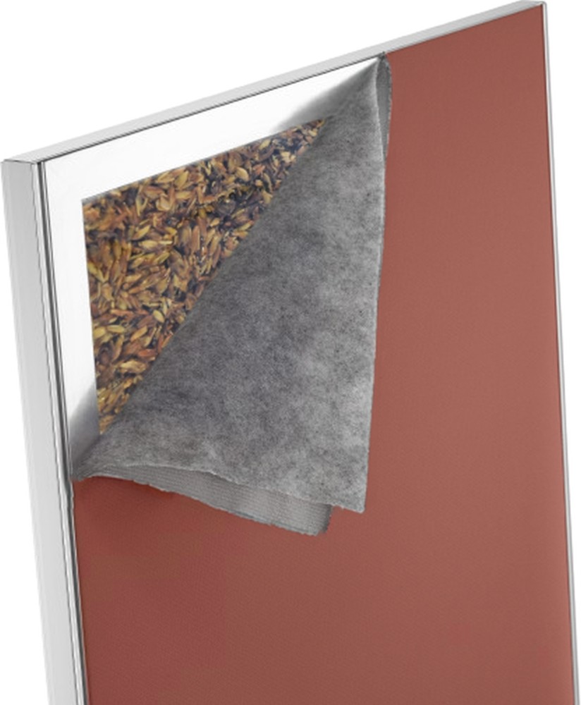 PreDinkel als nachhaltiger Gamechanger in einem zukunftsorientierten Unternehmen Das Akustikmaterial PreDinkel absorbiert Schall über einen breiten Frequenzbereich und reduziert gezielt die Sprachverständlichkeit. Abbildung: Preform