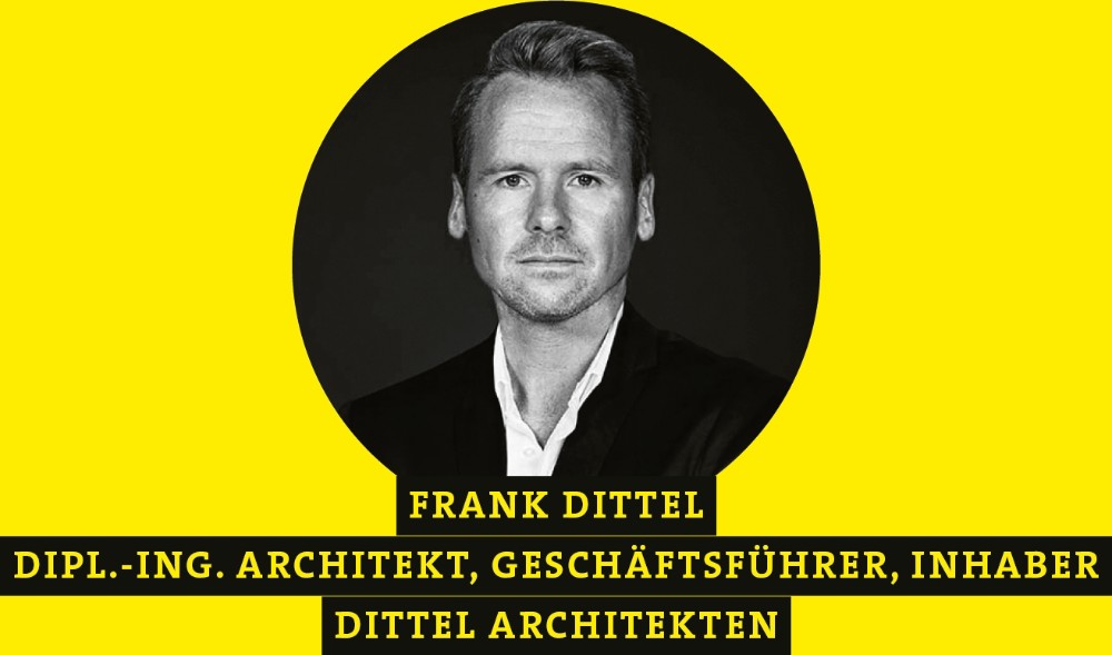 Frank Dittel, Dipl.-Ing. Architekt, Geschäftsführer & Inhaber, Dittel Architekten. Abbildung: Victor Goico 