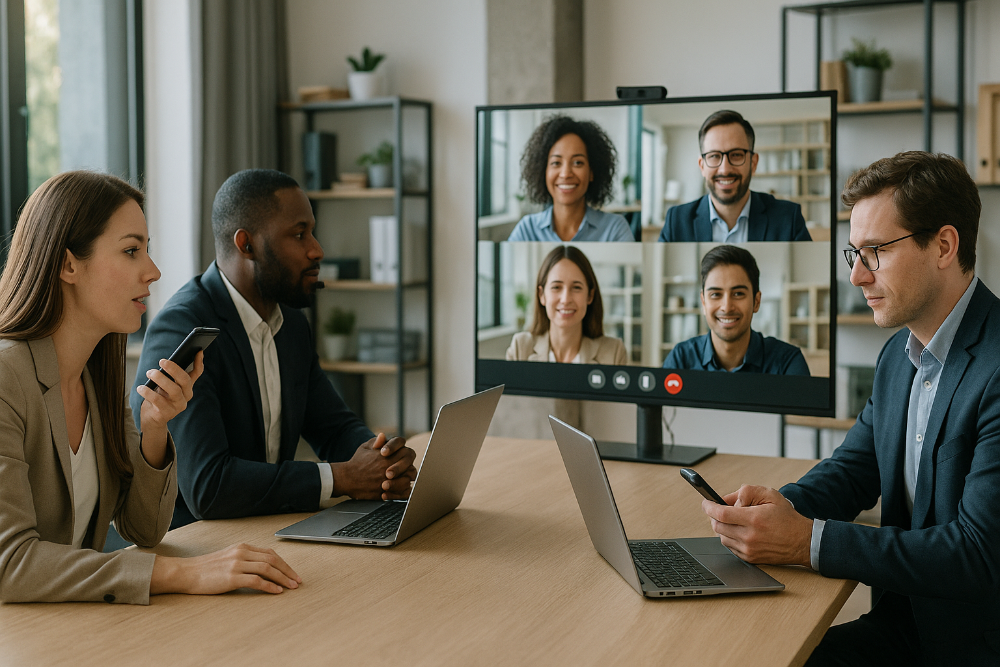 Aktuell ist eine einheitliche UCC-Plattform in vielen Unternehmen noch Zukunftsmusik. Abbildung: SAB, Google KI