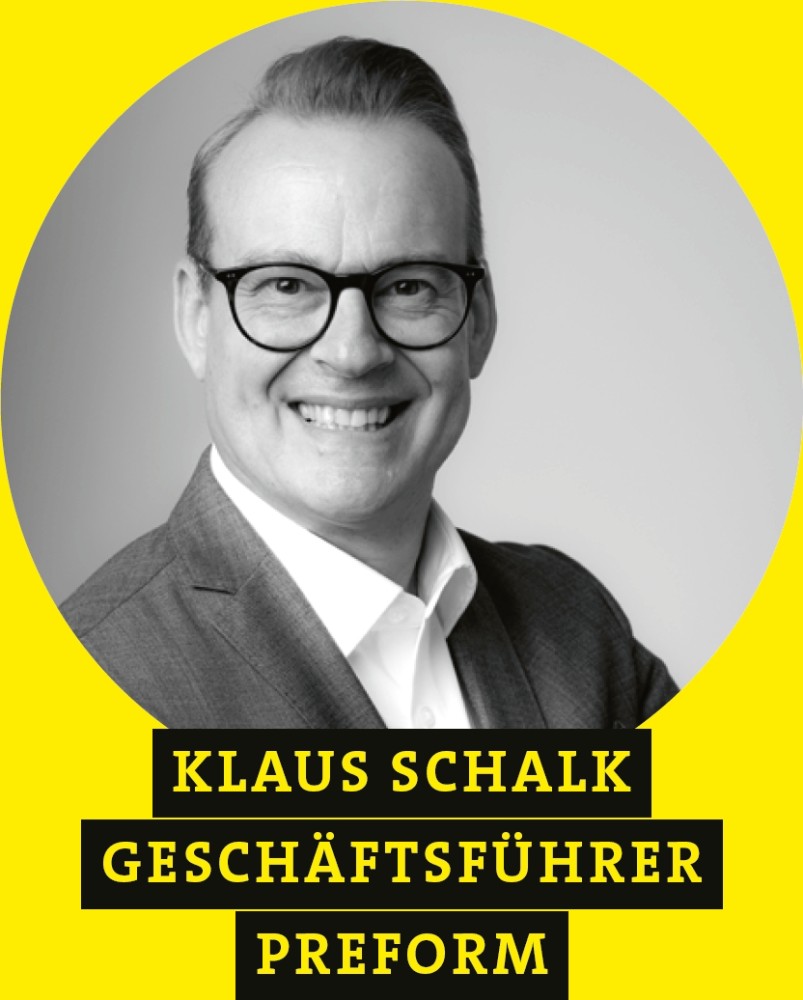 Klaus Schalk, Geschäftsführer, Preform. Abbildung: Preform