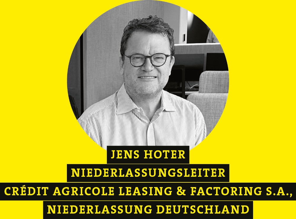 Jens Hoter, Niederlassungsleiter, Crédit Agricole Leasing & Factoring S.A., Niederlassung Deutschland. Abbildung: Scrivo Public Relations