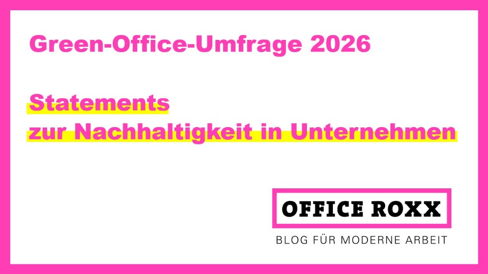 Green-Office-Umfrage 2026: Statements zur Nachhaltigkeit in Unternehmen