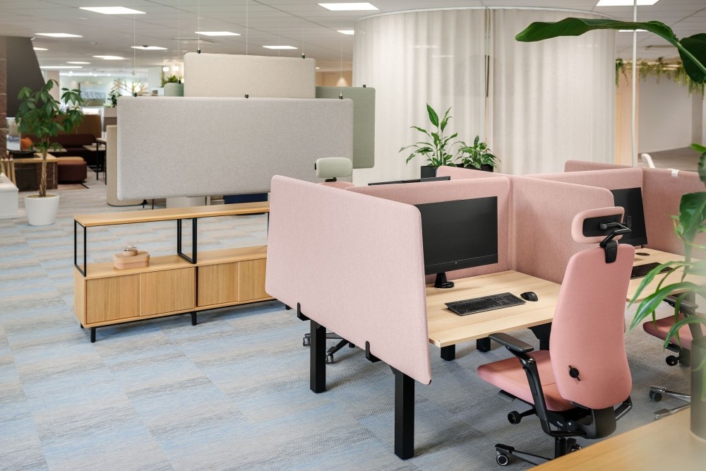 Dank Kinnarps modularer Einrichtungssysteme lässt sich ein Büro flexibel umrüsten und an neue Anforderungen anpassen. Abbildung: Kinnarps